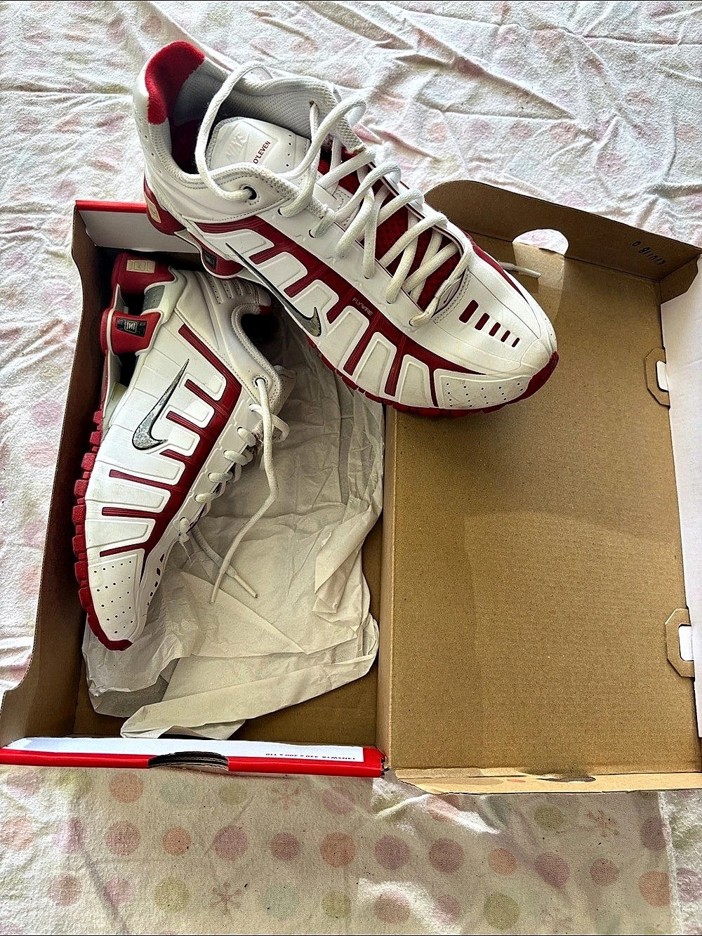 Nike Zoom Air Fire Women's White & Red US 7 Like New